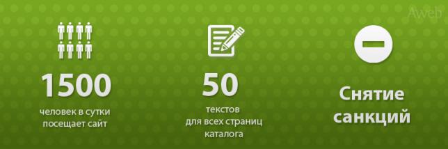 Полная реанимация сайта за три месяца. 1500 чел. в сутки для магазина Apple в Казахстане