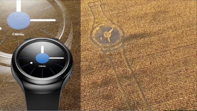«Роуз» создало гигантские часы на кукурузном поле в поддержку российского запуска  умных часов Samsung Gear S2 