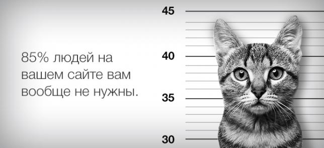 Узнайте как отличить горячего посетителя от проходимца и увеличьте конверсию сайта на 45% уже сегодня