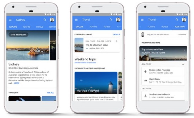 Google добавит в поиск инструмент «Ваши путешествия»