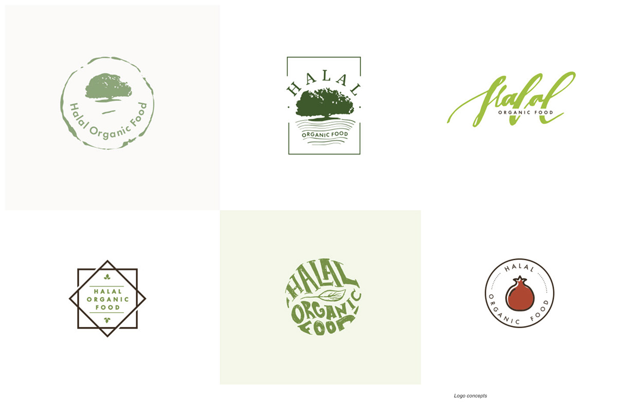 Пример брендинга халяльной продукции, которую я разработала для Halal Organic Products