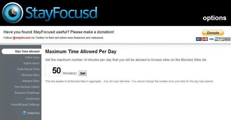 StayFocusd - расширение для Chrome, которое ограничит время на отвлекающих сайтах