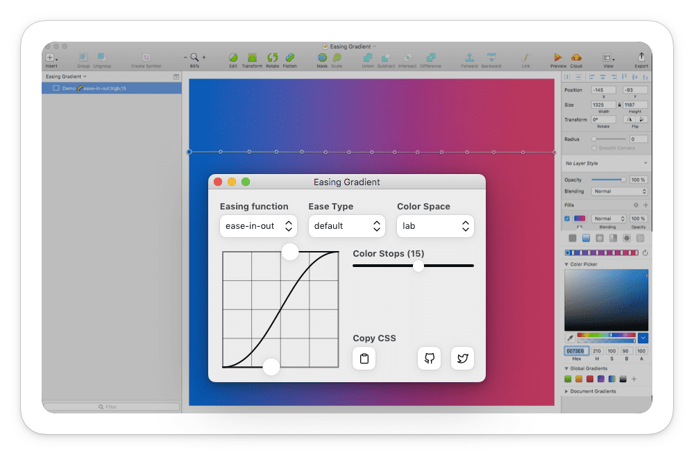 Easing Gradient