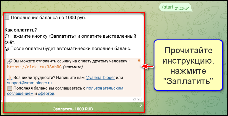 Кнопка "Заплатить"