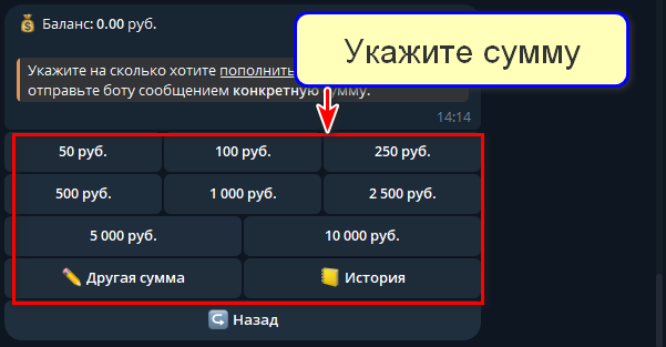 Сумма пополнения