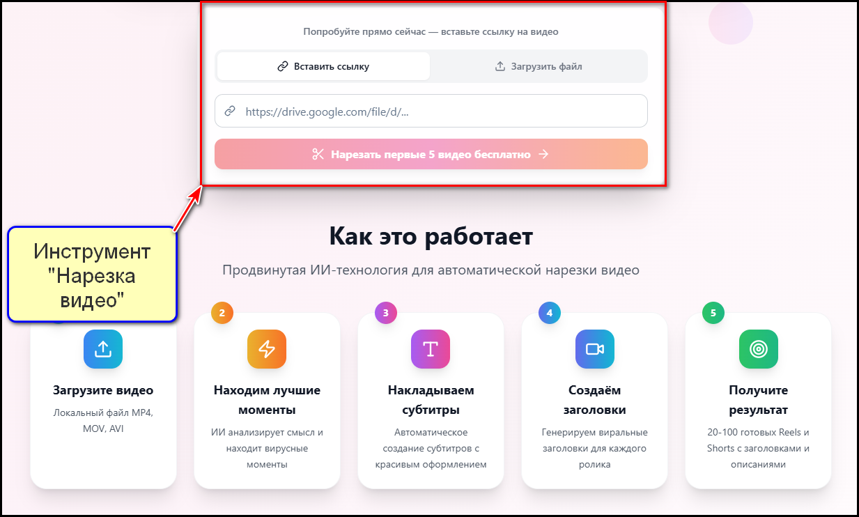 Нарезка видео