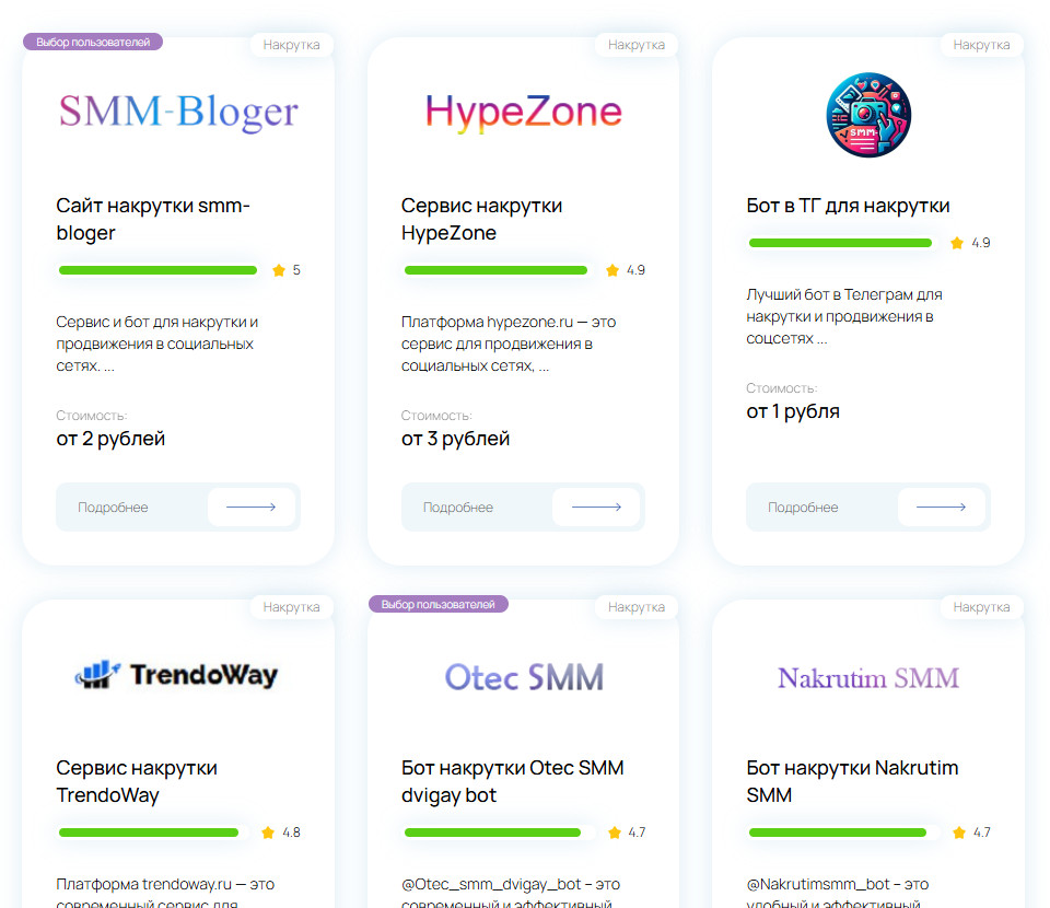 Smmplace - платформа для подбора сервисов раскрутки