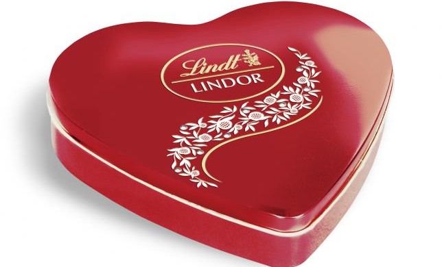Шоколадное сердце от Lindor 