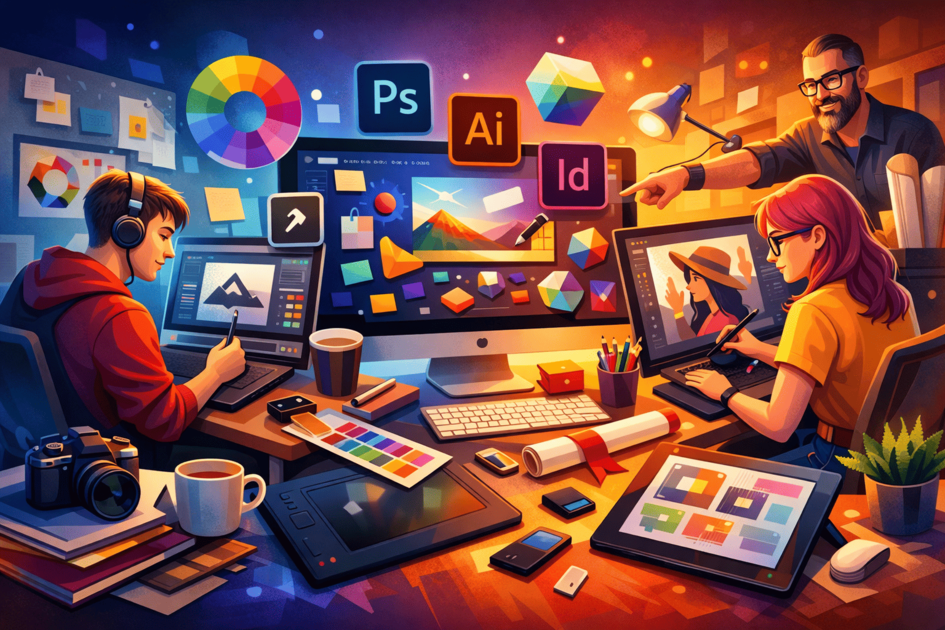 Обучение Графическому Дизайну в IT: [ТОП-13] онлайн-курсов на графического дизайнера в IT