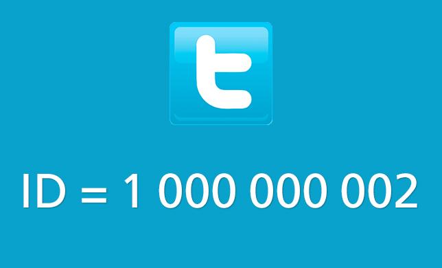 Номера аккаунтов в Twitter превысили 1 000 000 000