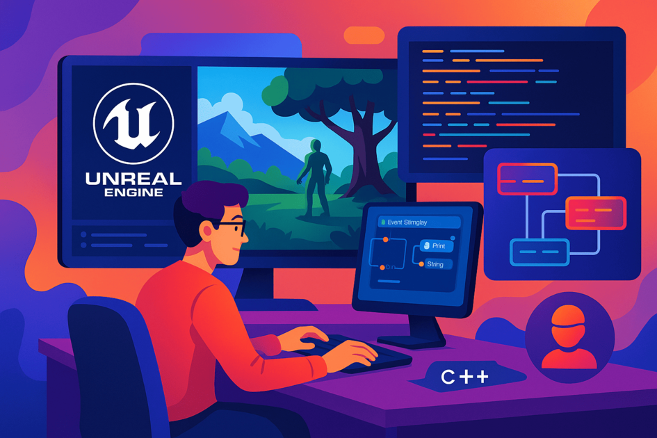 Обучение на Разработчика Игр на Unreal Engine: [ТОП-10] онлайн-курсов по разработке игр +Бесплатные