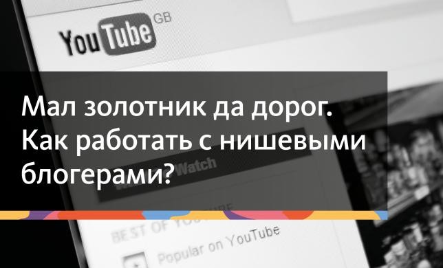 Мал золотник, да дорог. Как работать с нишевыми блогерами? 