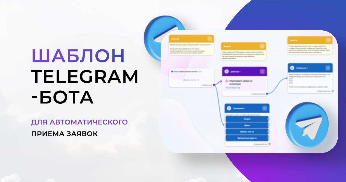 Шаблон Telegram-бота для автоматического приема заявок