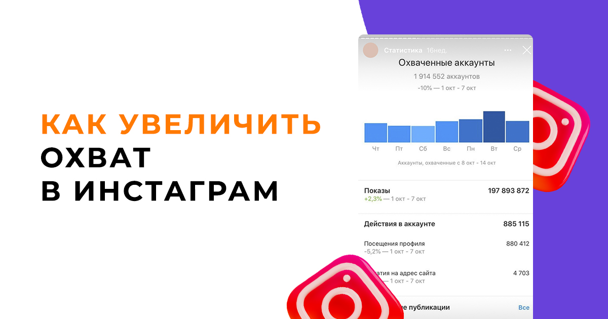 10 лучших способов для увеличения охватов целевой аудитории в Инстаграме