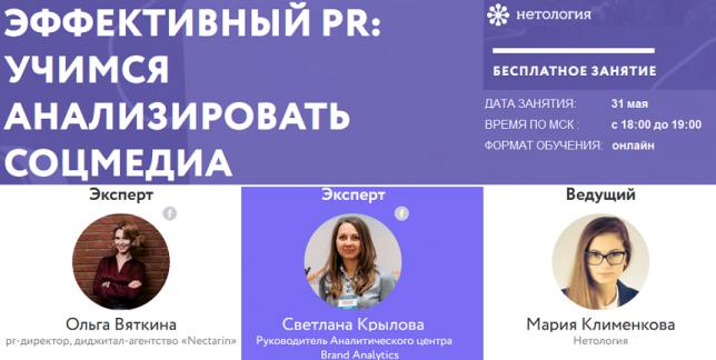 Эффективный PR. Учимся анализировать соцмедиа