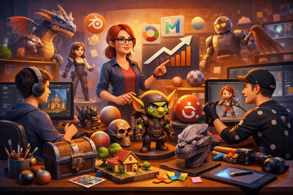 Обучение на 3D-дженералист с нуля: [ТОП-9] онлайн-курсов по созданию 3D-моделей