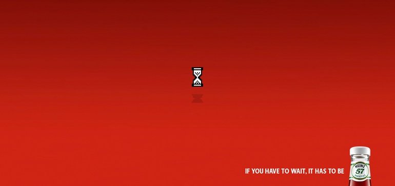 Онлайн-тест на выносливость от маркетологов Heinz: фанаты кетчупа готовы ждать 57 минут, пока загрузится сайт бренда