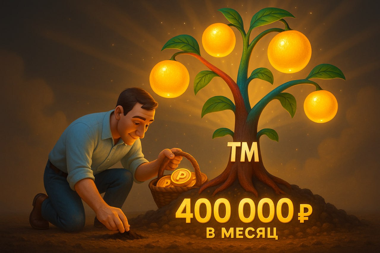 400 тысяч рублей пассивного дохода на товарном знаке