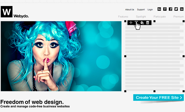 Cервис Webydo: 50 тысяч дизайнеров создают профессиональные сайты без написания кода
