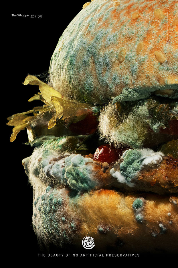 Хроники одного увядания: как Burger King даже плесень смог использовать для рекламы воппера