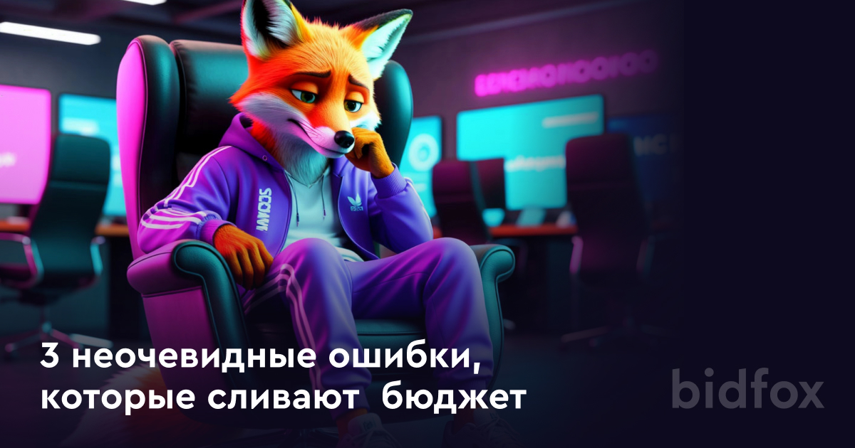 ТОП-3 неочевидные ошибки в рекламе, которые сливают ваш бюджет