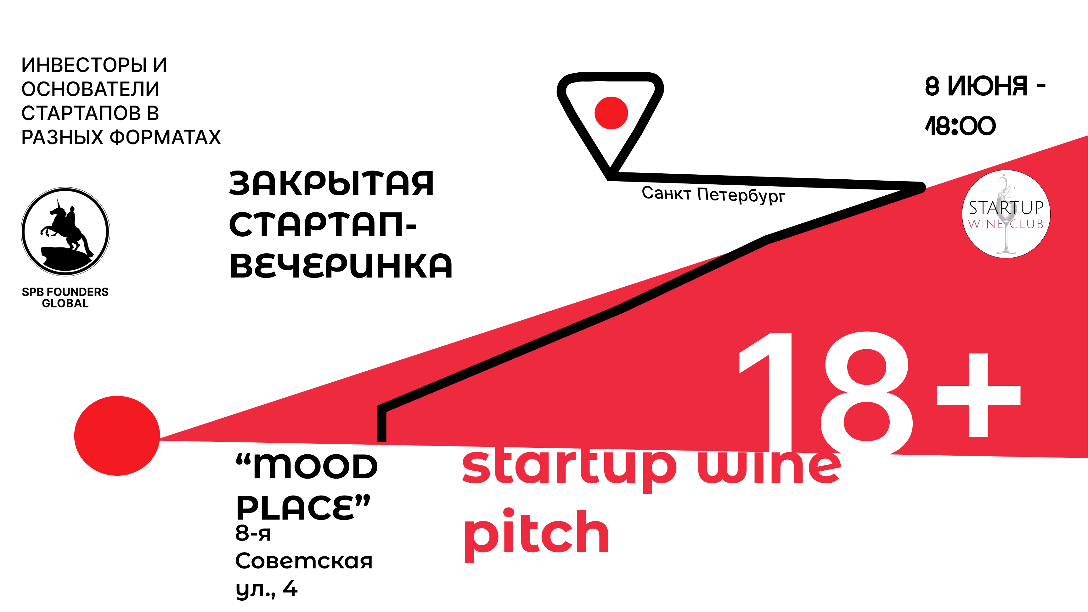 Закрытая стартап-вечеринка SPB Founders x Wine Pitch