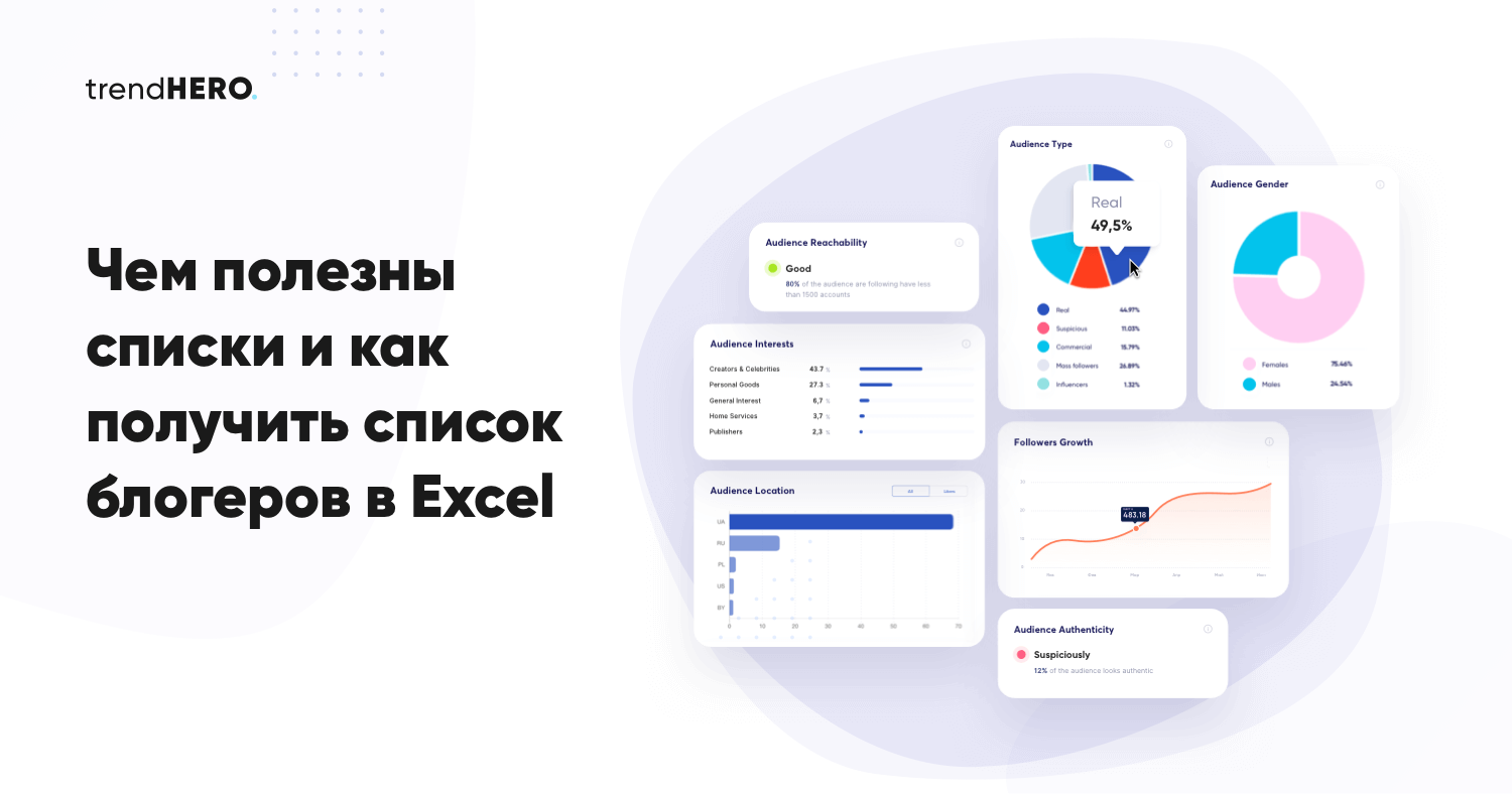 Чем полезны списки и как получить список блогеров в Excel