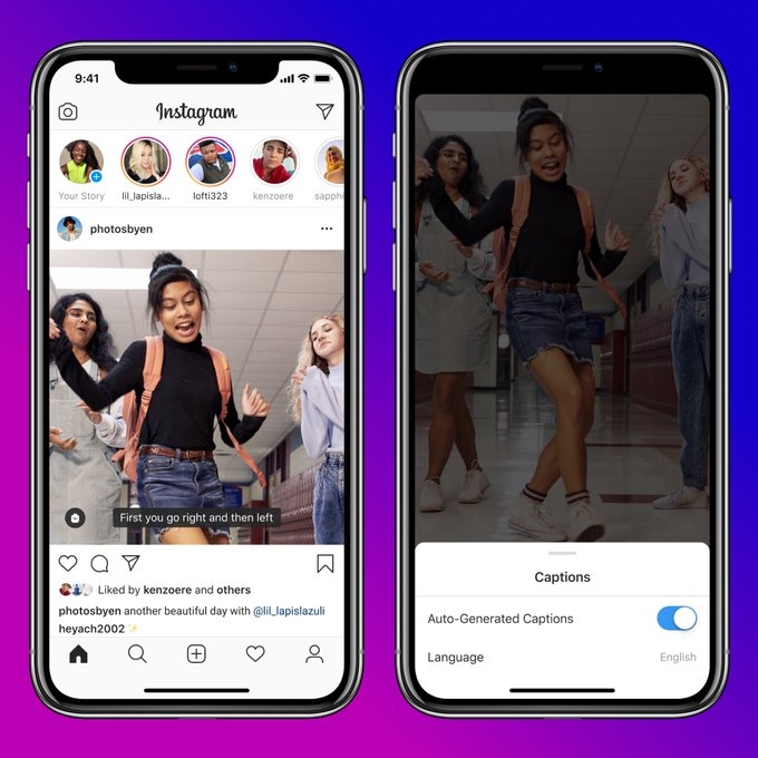 Instagram запустил автоматические субтитры для IGTV-видео
