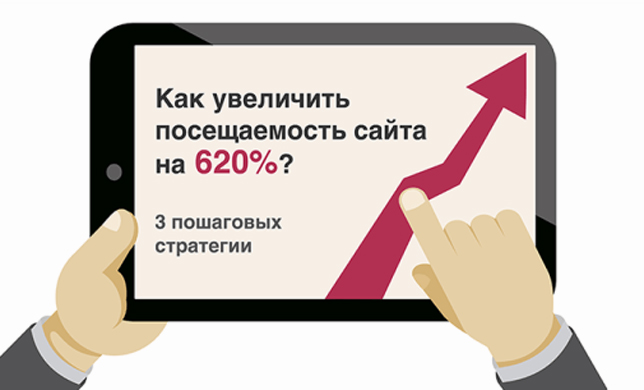 Как увеличить посещаемость сайта на 620%? 3 пошаговых стратегии