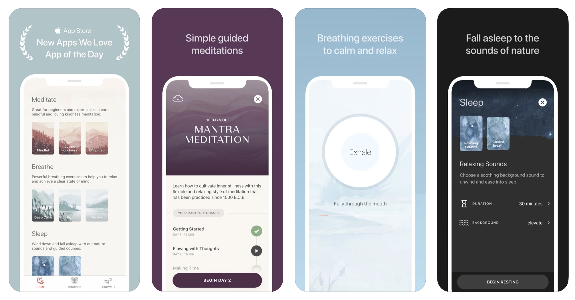 Meditation & Breathing - бесплатное приложение для медитации