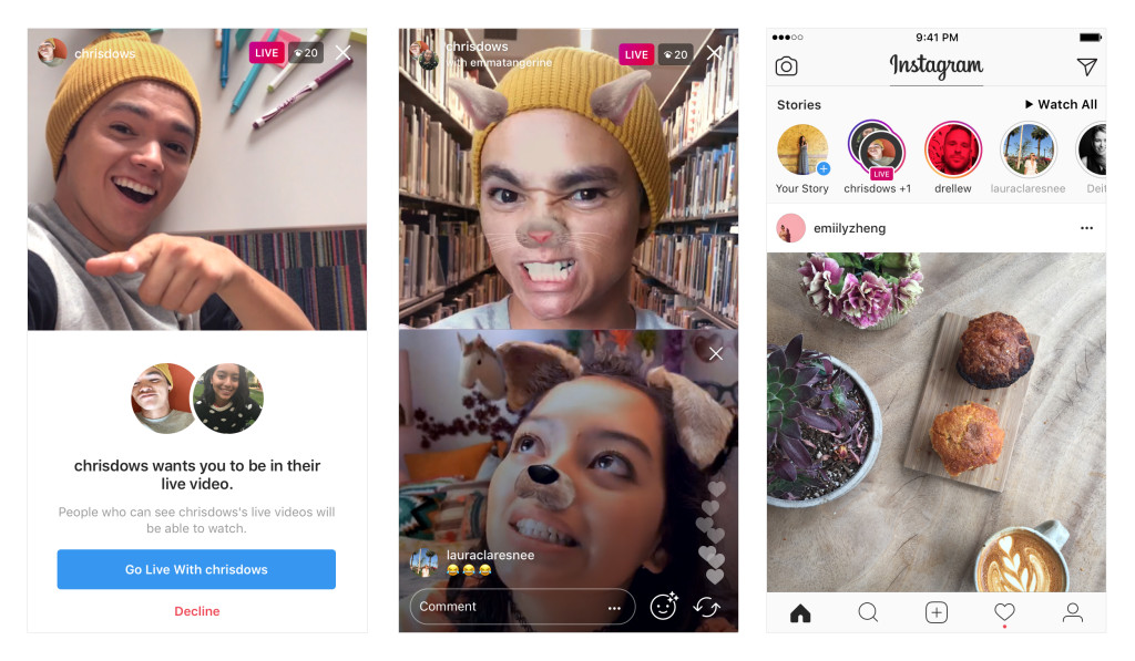 Совместные эфиры в Instagram Stories