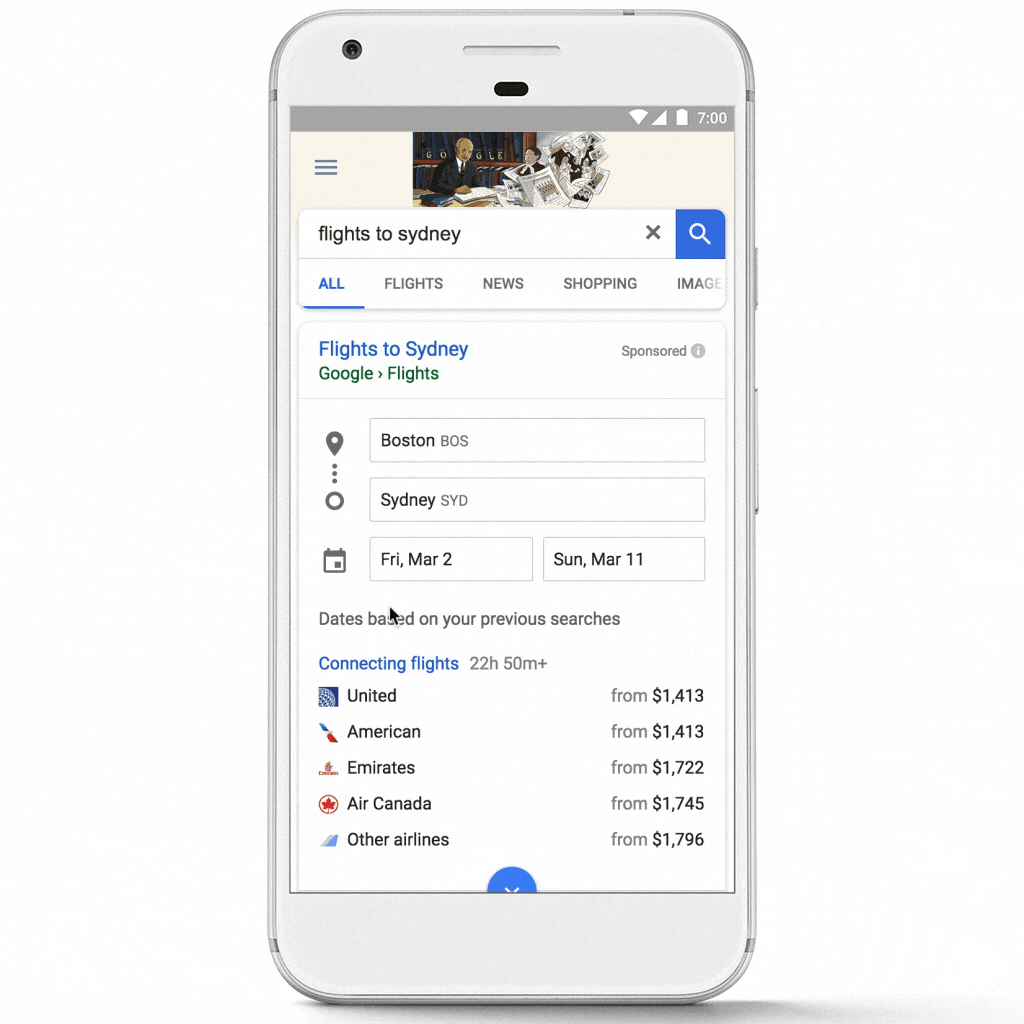 Google разрешит бронировать отели и авиабилеты прямо в поиске