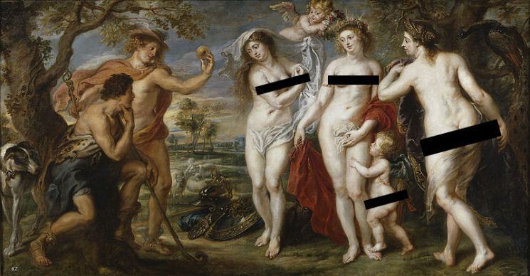Художественная цензура преследует Рубенса