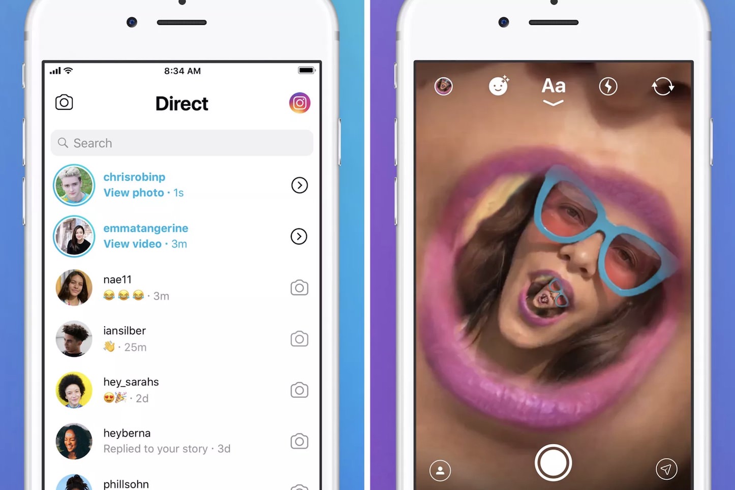 Instagram тестирует отдельное приложение Direct