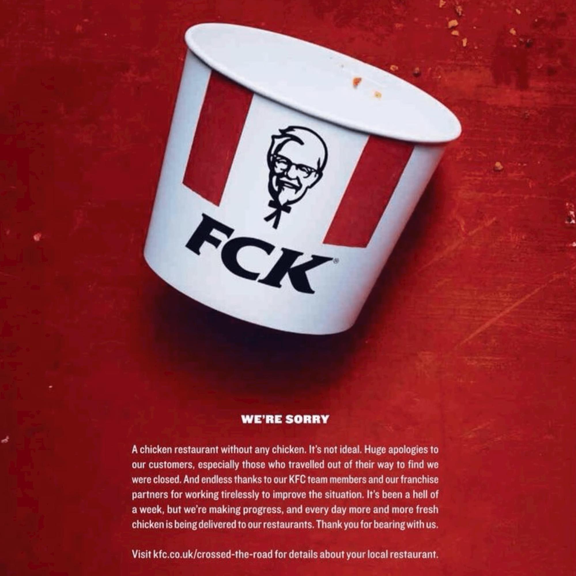 Качественную работу на упреждение негатива показала команда KFC