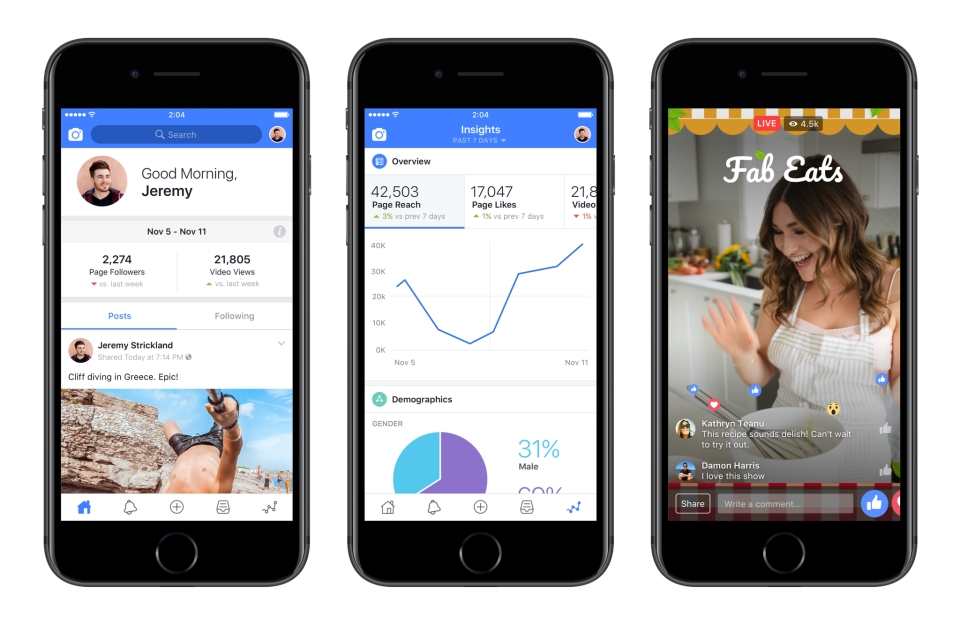 Facebook выпустил приложение для smm-щиков - Creator Studio App