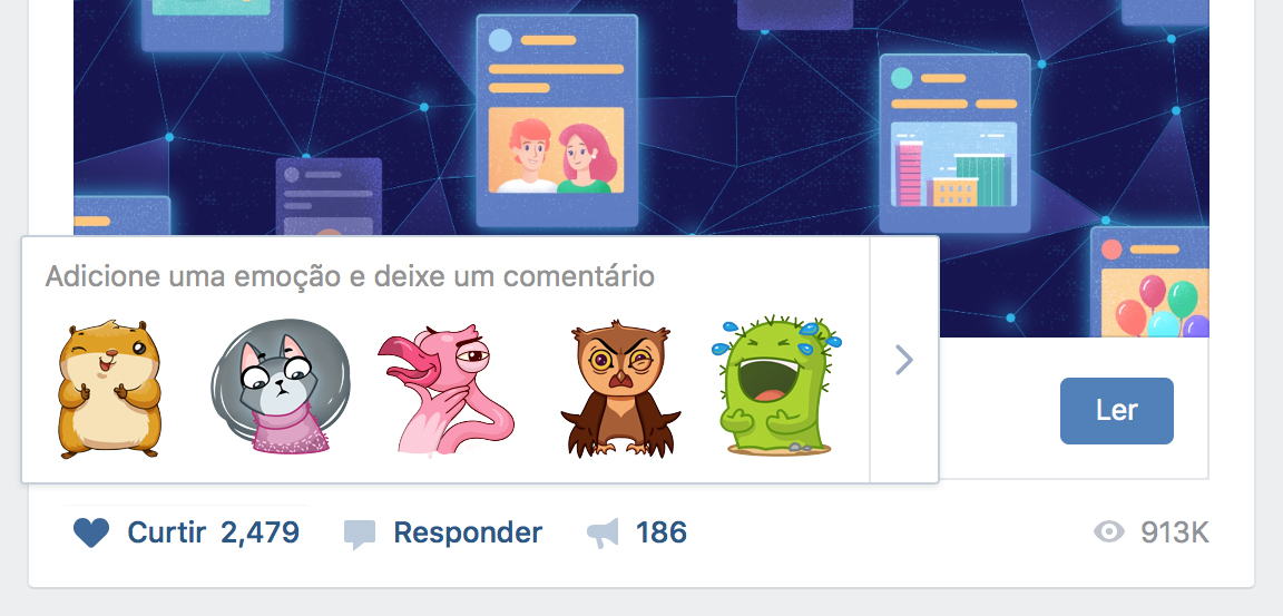 ВКонтакте тестирует в Бразилии подсказки стикеров на основе нейросетей