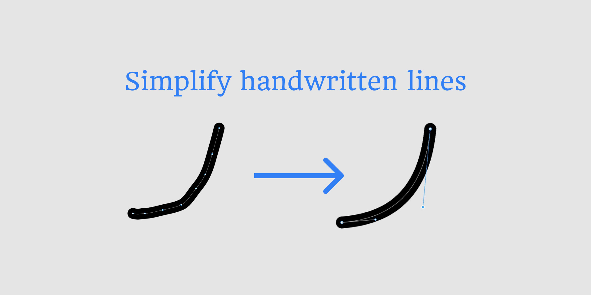 Simplify сделает линии из-под pen-tool гладенькими и изящными