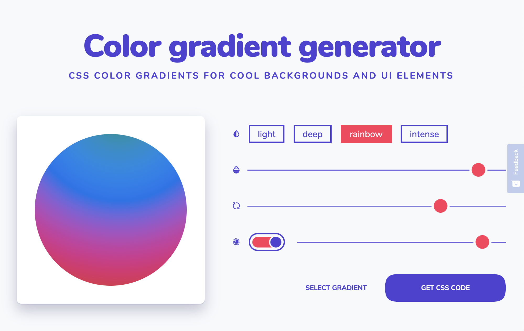 Как создать цветовой градиент - инструмент от My brand new logo