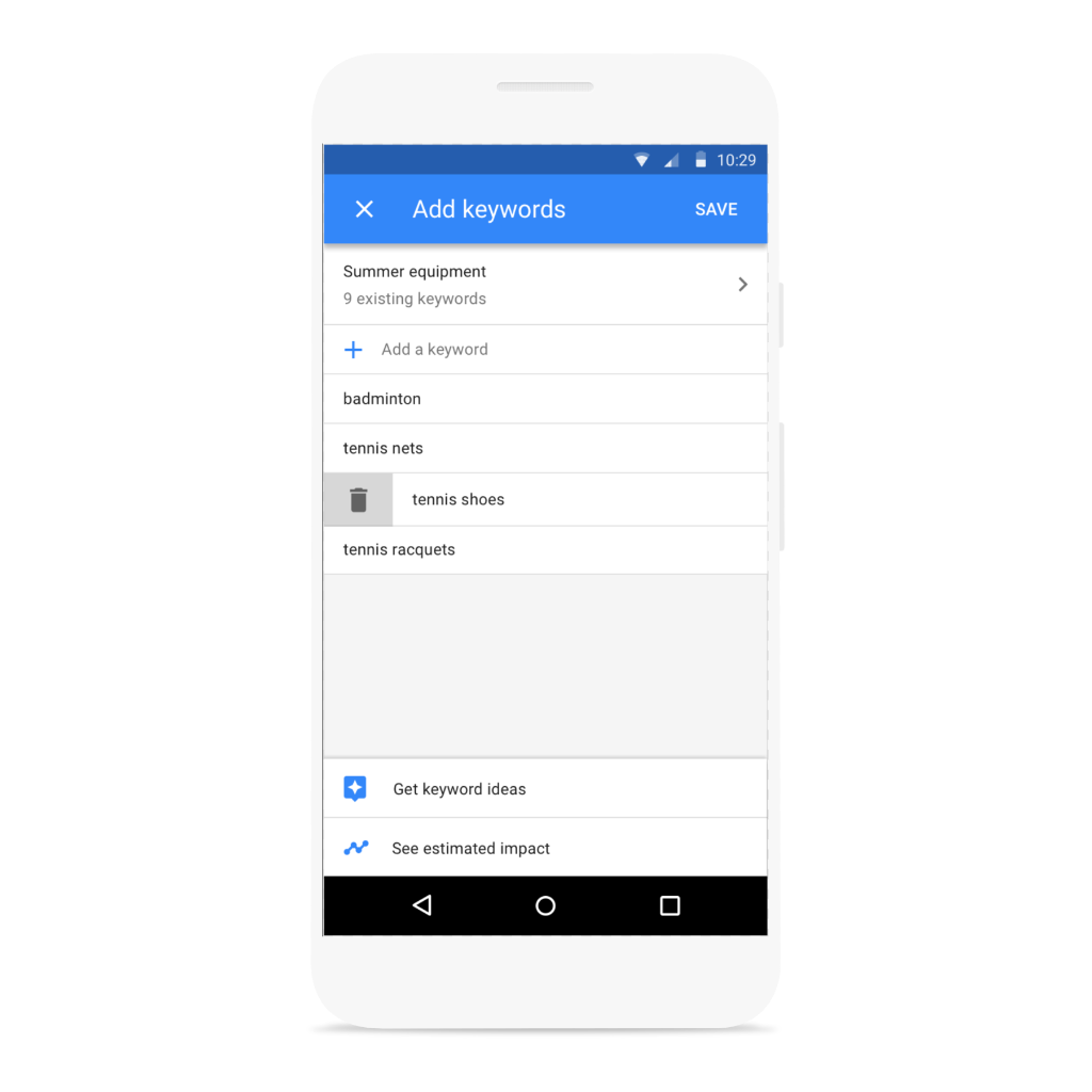 Google AdWords для Android
