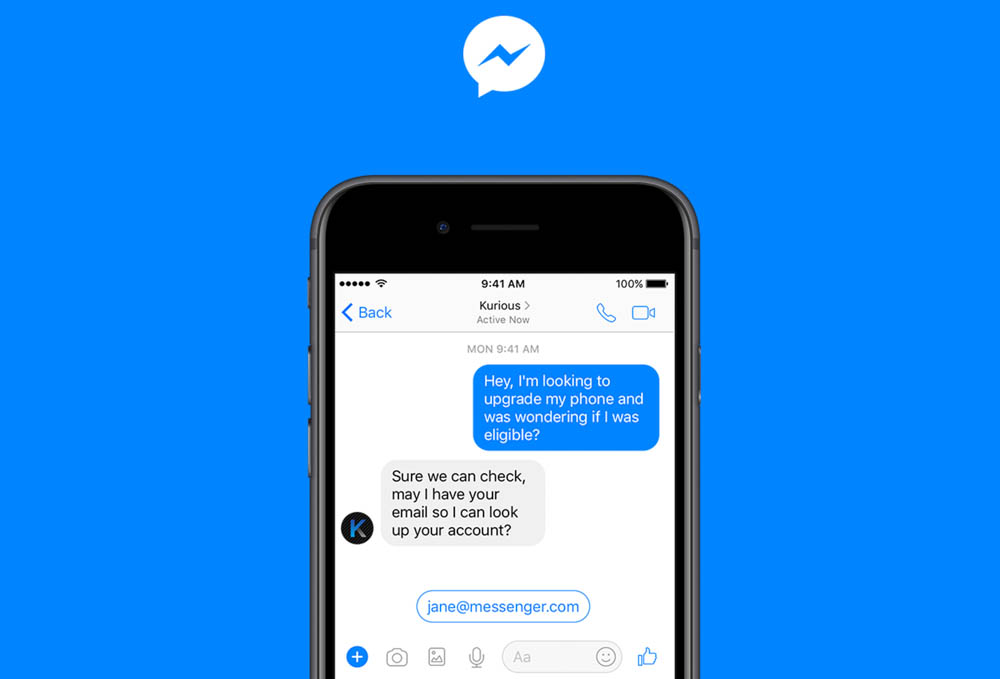 Новая функция быстрых ответов Messenger