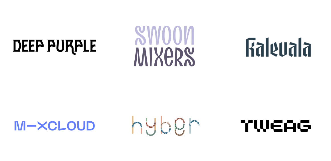 Дизайн логотипов 2021: десять трендов - вызывающие шрифты