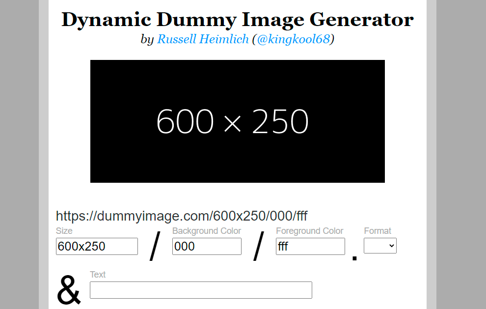 Топ инструментов для email-маркетолога: Dynamic Dummy Image Generator для прототипирования баннеров