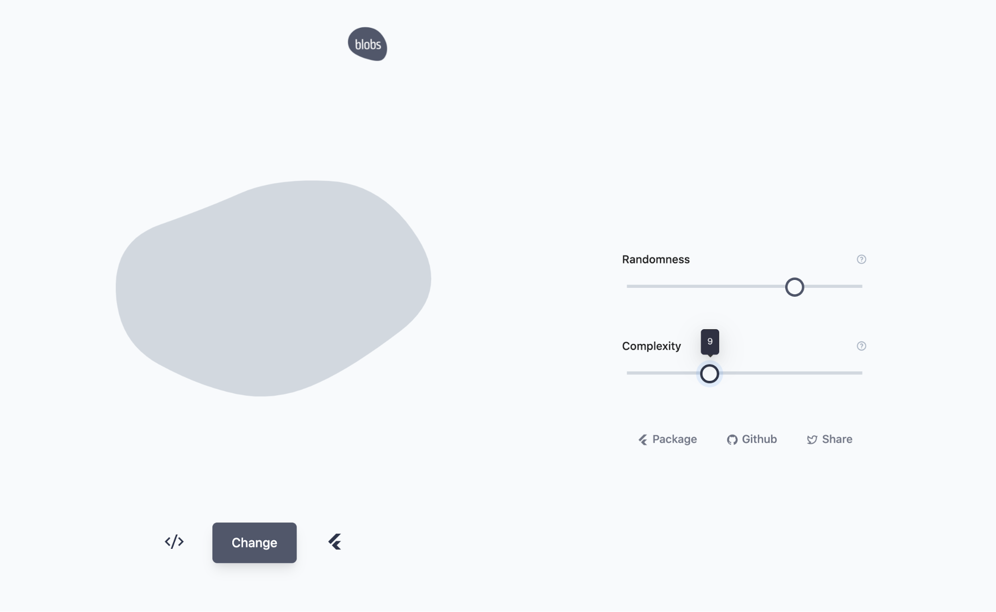 Онлайн-генератор мягких SVG-клякс Blobs