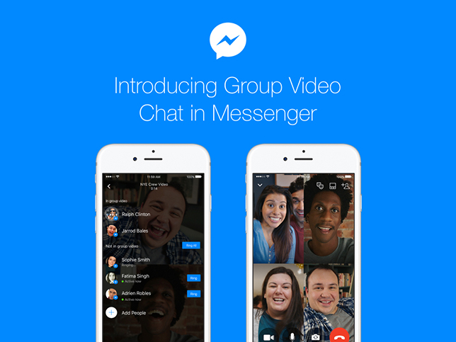 В Facebook Messenger появились групповые видеочаты