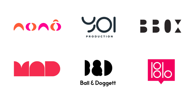 Тренды в оформлении логотипов 2020: Буквы из фигур