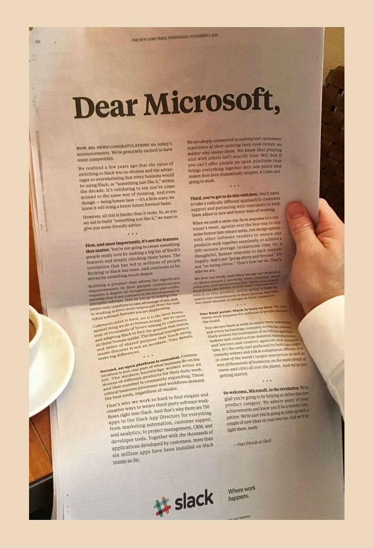 Dear Microsoft