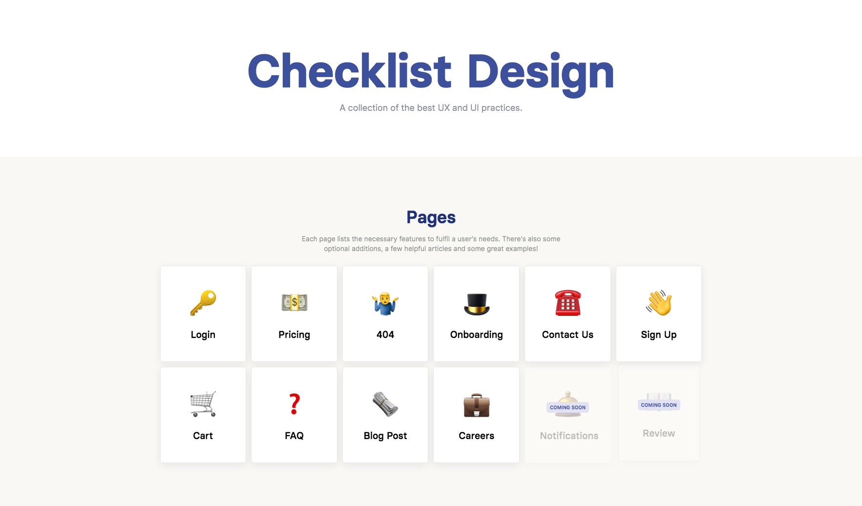 Checklist Design — коллекция лучших UI/UX-практик 