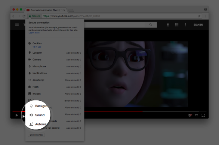 Google Chrome сможет блокировать звуки сайта