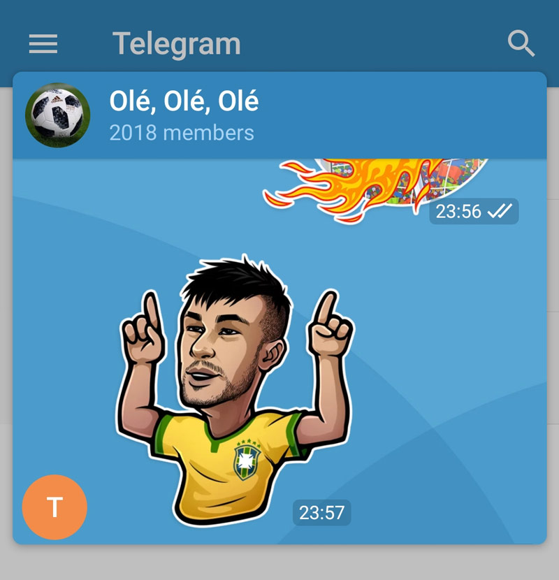 Превью чатов в Telegram